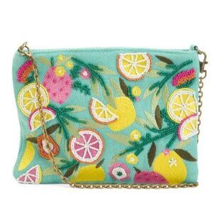 Citrus Berry Beaded Crossbody Clutch By America & Beyond